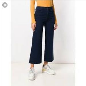 J brand dark cropped flare jeans
